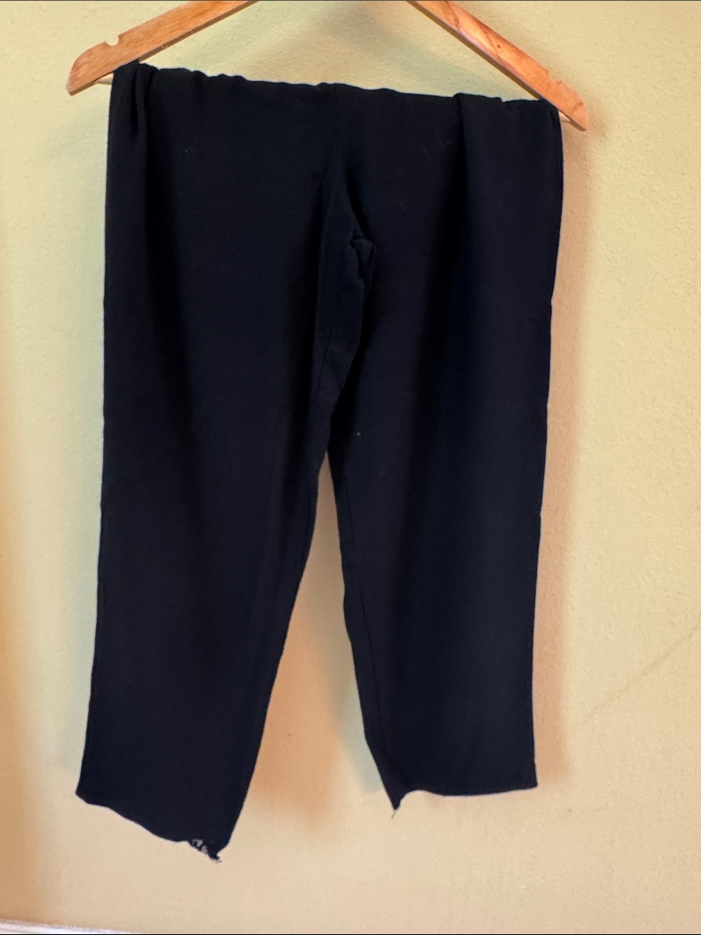 Coldwater Creek Black Elastic Waist Stretch Knit Pants